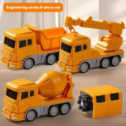 Magnetic Transformer Car Set