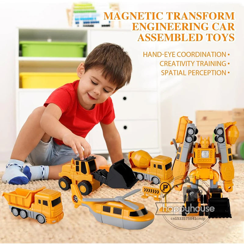 Magnetic Transformer Car Set