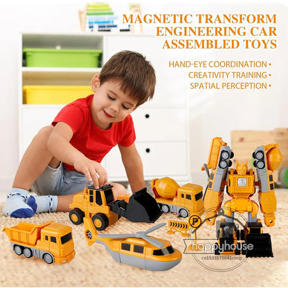 Magnetic Transformer Car Set